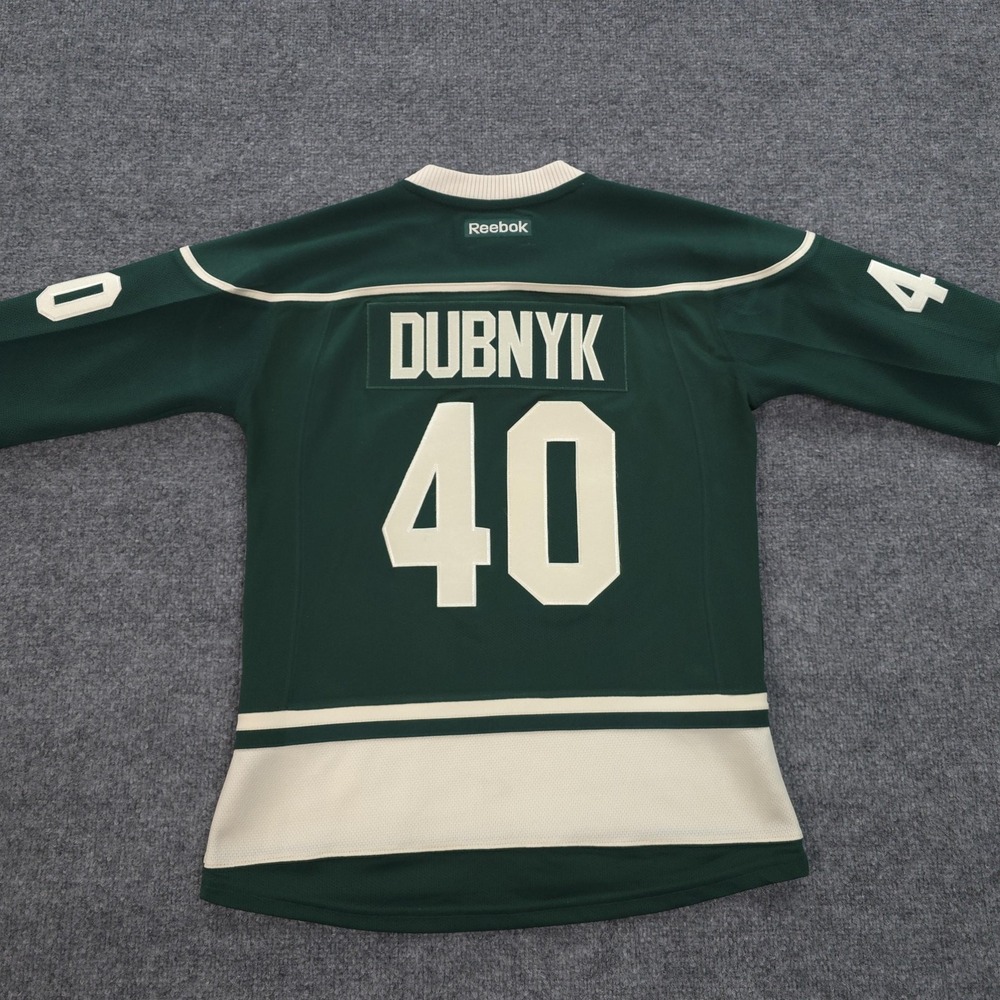 Minnesota Wild Jersey Womens Small Green NHL Ice Hockey Reebok Devan Dubnyk 40 - Picture 7 of 13